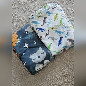 Dinosaur and Owl Themed Flat Sheets